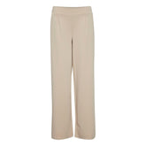 ICHI Beige Recycled Polyurethane Pant